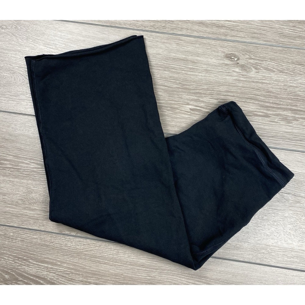 Michael Stars 86 Women's Wide Leg Drawstring Lounge‎ Sweatpants Black Size 2